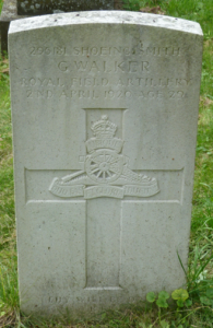John Walker's memorail in St Michael's churchyard, Aldbourne